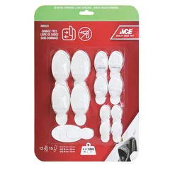 ACE Adhesive Hook Value Pack (12 Pc., Clear)