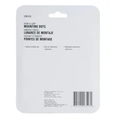 ACE Hook & Loop Mounting Dots (12 Pairs, White)