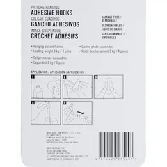 ACE Adhesive Picture Hanging Strips (12 Pairs, 1.6 x 4.8 cm, White)