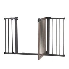 North States Driftwood Extra Wide Baby Gate W/Auto Close (75.57-132.08 x 76.2 cm)