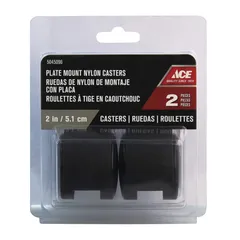 ACE Plate Mount Nylon Swivel Casters (5.1 cm, 2 Pc.)