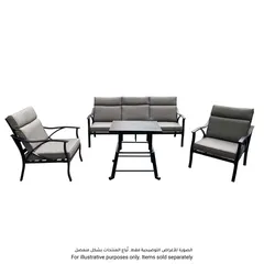 Emory Single-Seater Steel & Olefin Sofa (82 x 71 x 90 cm, 2 Pc.)