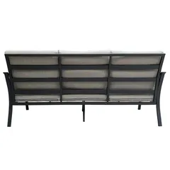 Emory 3-Seater Steel & Olefin Sofa (82 x 192 x 90 cm)