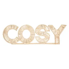 Atmosphera So Cosy Rattan Letter Décor (64 x 5 x 20 cm)