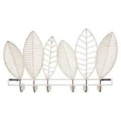 Atmosphera So Cosy 6-Slot Rattan Hanger (67.5 x 9 x 38 cm)