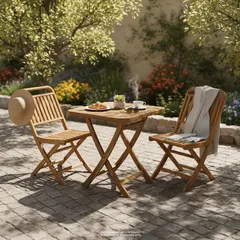 Coconino Acacia Wood Bistro Set Living Accent (3 Pc.)