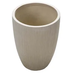 Rodeo Hi Strands Fiber Stone Plant Pot (38 x 38 x 51 cm, Light Beige)