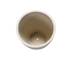 Rodeo Hi Strands Fiber Stone Plant Pot (38 x 38 x 51 cm, Light Beige)