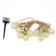 10-Bulb Rechargeable Solar String Light (570 cm)