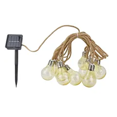 10-Bulb Rechargeable Solar String Light (570 cm)