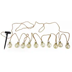 10-Bulb Rechargeable Solar String Light (570 cm)