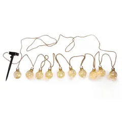 10-Bulb Rechargeable Solar String Light (570 cm)