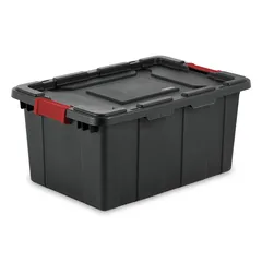 Sterilite Industrial Stackable Plastic Storage Tote W/Lid (56.78 L)