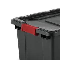 Sterilite Industrial Stackable Plastic Storage Tote W/Lid (56.78 L)