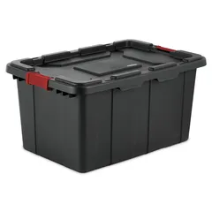 Sterilite Industrial Stackable Plastic Storage Tote W/Lid (102.21 L)