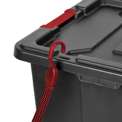 صندوق تخزين بلاستيكي قابل للتكديس مع غطاء ستيرلايت (102.21 لتر)