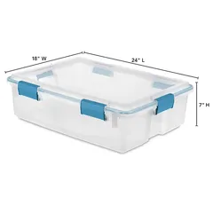 Sterilite Stackable Plastic Gasket Box (35.02 L)