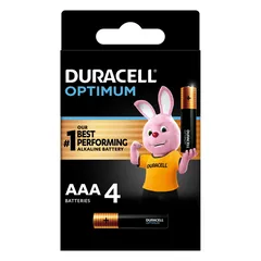 Duracell Optimum Alkaline AAA Battery Pack (4 Pc.)