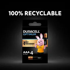 Duracell Optimum Alkaline AAA Battery Pack (4 Pc.)