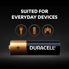 Duracell Alkaline AA Battery Pack (2 Pc.)