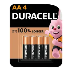 Duracell Alkaline AA Battery Pack (4 Pc.)
