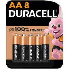 Duracell Alkaline AA Battery Pack (8 Pc.)