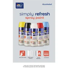 Dulux Simply Refresh Spray Paint (400 ml, Matt Black)