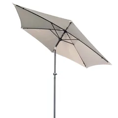 مظلة فولاذ بذراع تدوير لوجان ليفينج أكسنتس (2.7 × 2.4 متر، رمادي داكن)