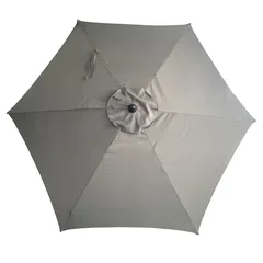 مظلة فولاذ بذراع تدوير لوجان ليفينج أكسنتس (2.7 × 2.4 متر، رمادي داكن)