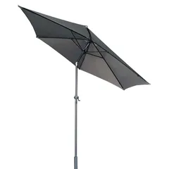 مظلة فولاذ بذراع لوجان ليفينج أكسنتس (2.7 × 2.4 متر ، رمادي)