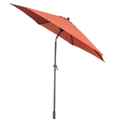 Living Accents Logan Steel Crank Umbrella (2.7 x 2.4 m, Terracotta)