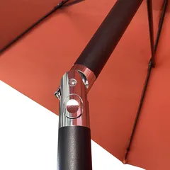 Living Accents Logan Steel Crank Umbrella (2.7 x 2.4 m, Terracotta)