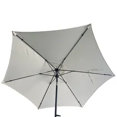 مظلة فولاذ بذراع لوجان ليفينج أكسنتس (2.7 × 2.4 متر ، بيج)