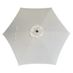 مظلة فولاذ بذراع لوجان ليفينج أكسنتس (2.7 × 2.4 متر ، بيج)