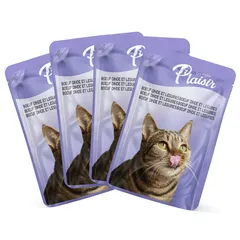 Les Repas Plaisir Chunks In Gravy Wet Cat Food (Salmon & Trout, Sterilized & Adult Cats, 4 x 85 g)