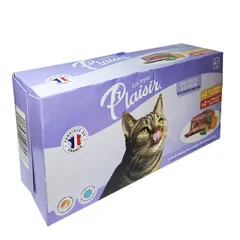 Les Repas Plaisir Cat Paté Box (Chicken & Turkey, Sterilized & Adult Cats, 4 x 100 g)
