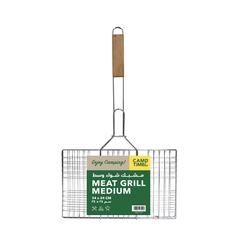 Camp Time Metal BBQ Grill Basket (34 x 24 cm, Medium)