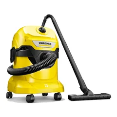 Karcher Wet & Dry Corded Vacuum Cleaner, WD 4 (1000 W) + Cordless Handheld Vacuum Cleaner, VCH 2 (7.2 V)