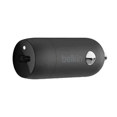 Belkin BoostCharge USB-C Car Charger (30 W) + USB-C to Lightning Cable (1 m)