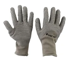 Verve Latex-Coated Polyester Gardening Gloves (Large, Khaki)