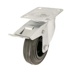 Braked Heavy Duty Swivel Castor, WC51 (100 mm, 75 kg)