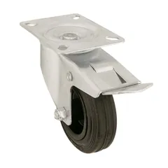 Braked Heavy Duty Swivel Castor, WC51 (100 mm, 75 kg)