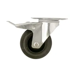 Braked Heavy Duty Swivel Castor, WC51 (100 mm, 75 kg)