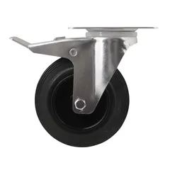 Braked Heavy Duty Swivel Castor, WC52 (125 mm, 100 kg)