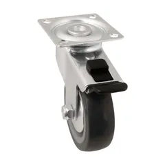 Braked Medium Duty Swivel Castor, WC63 (75 mm, 55 kg)