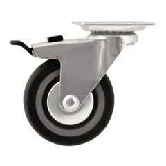 Braked Medium Duty Swivel Castor, WC63 (75 mm, 55 kg)