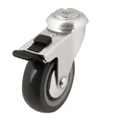 Braked Medium Duty Swivel Castor, WC64 (75 mm, 55 kg)