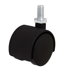 Unbraked Light Duty Swivel Twin Wheels Castor, WC8 (35 mm, 18 kg)