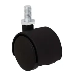 Unbraked Light Duty Swivel Twin Wheels Castor, WC8 (35 mm, 18 kg)
