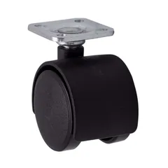 Unbraked Light Duty Swivel Twin Wheels Castor, WC9 (35 mm, 18 kg)